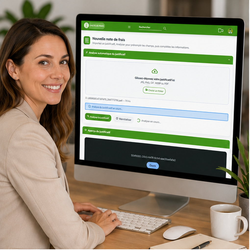 Logiciel i NOTE DE FRAIS analysant automatiquement un justificatif