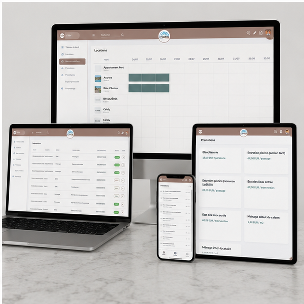 i CONCIERGERIE disponible sur ordinateur tablette et smartphone